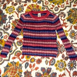 Toddler size 3T Striped Pink and Blue Sweater